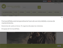Tablet Screenshot of farmaciamaba.com